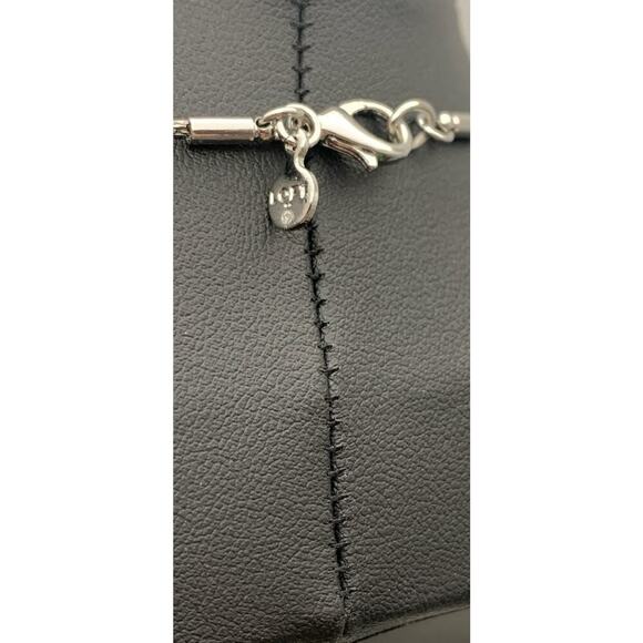 Loft Silver Tone Double Strand Soft Dainty Pink With AB Crystals Necklace - Picture 5 of 5